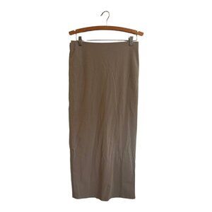 H&M Beige Midi Skirt